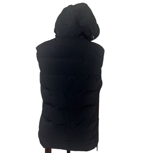DESCENTE STELLA PERFORMANCE BLACK HOODED LUXURY VEST SIZE 12 - Picture 2 of 14